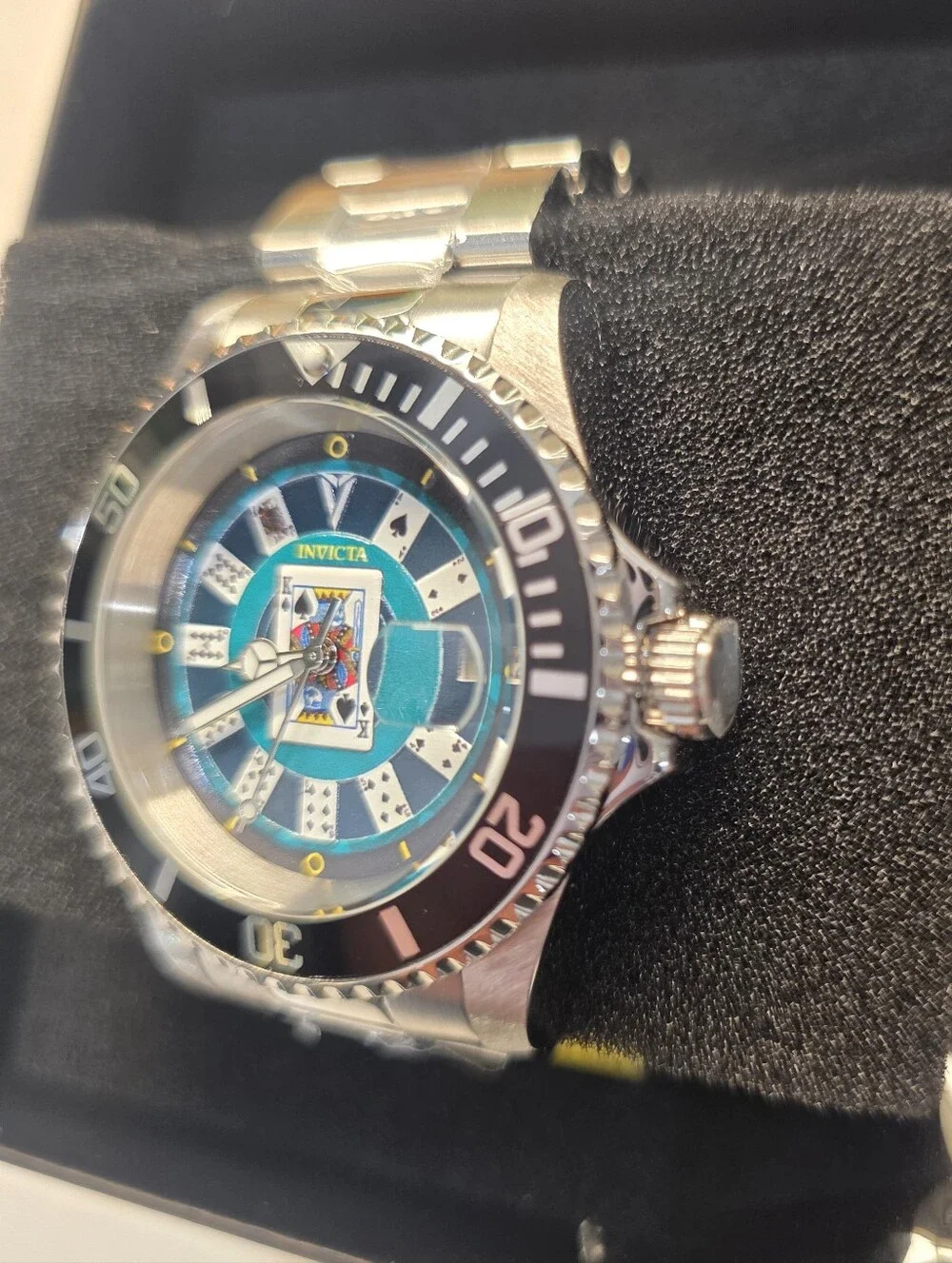 377. Invicta Pro Diver House of Cards Men's Watch 40mm, Steel (50524)